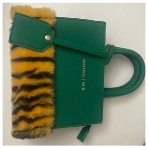 Nathaniel Noir Mini Boa Bag